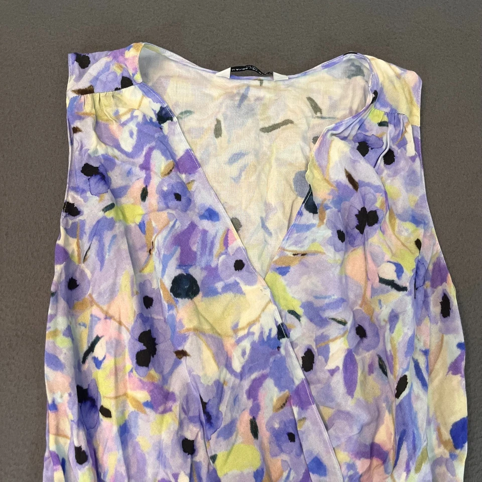 Mini Vestido Amanda Uprichard Multicolor Floral Para Mujer Talla XS Volantes Nivel Pastel Foto 2 de 4