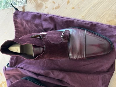 chaussures homme 44 John LOBB modèle rare WILLIAMS 10 E couleur bordeaux - Photo 1/4