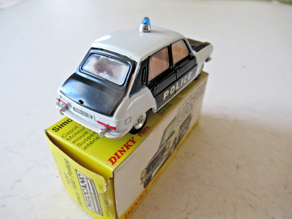 DINKY TOYS Ref 1450 SIMCA 1100 POLICE + BOITE D'ORIGINE (2) - Photo 4/4
