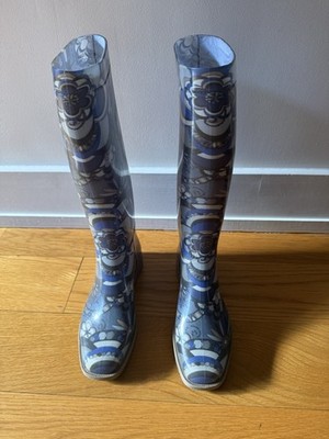 Emilio Pucci Floral Womens Rain Boots -37