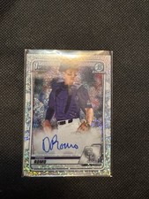DREW ROMO RC 2020 1ST BOWMAN CHROME SPECKLE ROOKIE AUTO SP 38/71 Rockies
