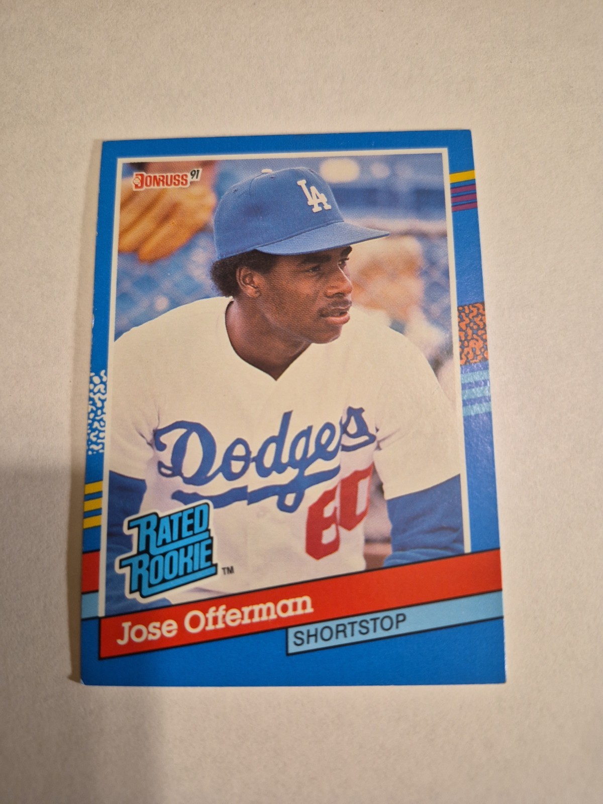 JOSE OFFERMAN 1991 DONRUSS RATED ROOKIE #33  FREE SHIPPING