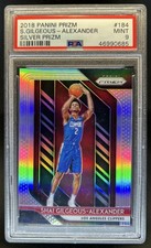 2018-19 Panini Prizm Shai Gilgeous-Alexander Prizm Silver Rookie RC #184 PSA 9
