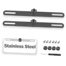 Stainless Steel Backup Camera License Plate Mount(2 PCS), Back Up Camera 