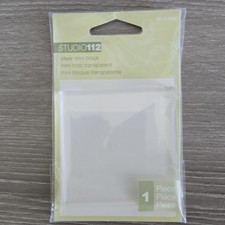 Studio 112 Clear Mini Block Stamp Handle 1 Piece MPN 60-31038