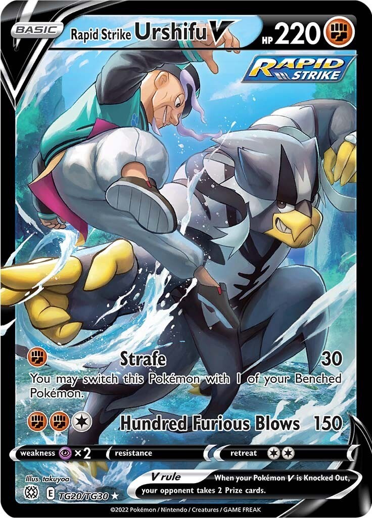 Holofoil Rapid Strike Urshifu V - TG20/TG30 - NM - SWSH09: Brilliant Stars Tr...