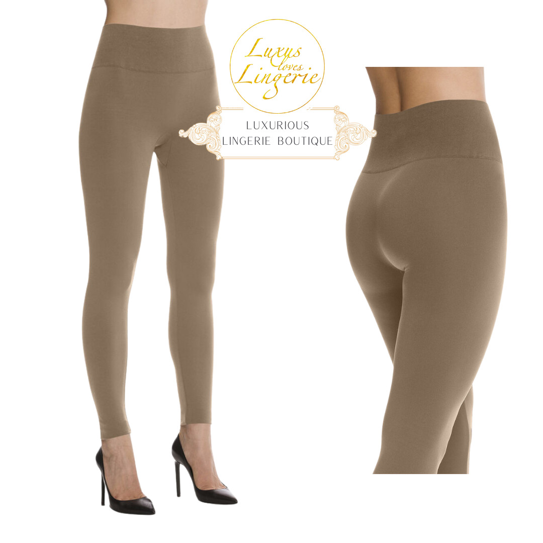Aurora Light Shape Leggings Wolford M Almond Brown Shaping Pants Shape Elastic