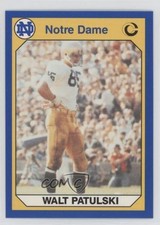 1990 Collegiate Collection University of Notre Dame Walt Patulski #75 li3
