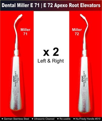 Neu Dental Miller Apexo Root Elevator E71 E72 HU FRIEDY Premium Qualität 2...