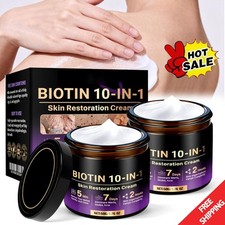 1-2PCS Biotin 10-in-1 Skin Restoration Cream, 2026 New Skin Treatment Cream