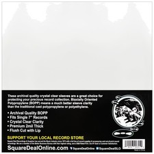 100-Pack 7" Vinyl Record Sleeves - Archival Quality