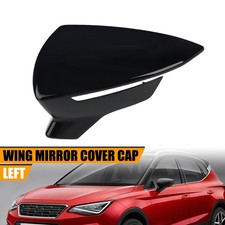 Left Side Mirror Cover Cap Black For Seat Leon Cupra MK3 5F Ibiza MK5 Arona KJ7