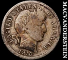 1916-S Barber Dime- Scarce Better Date No Reserve #i2392
