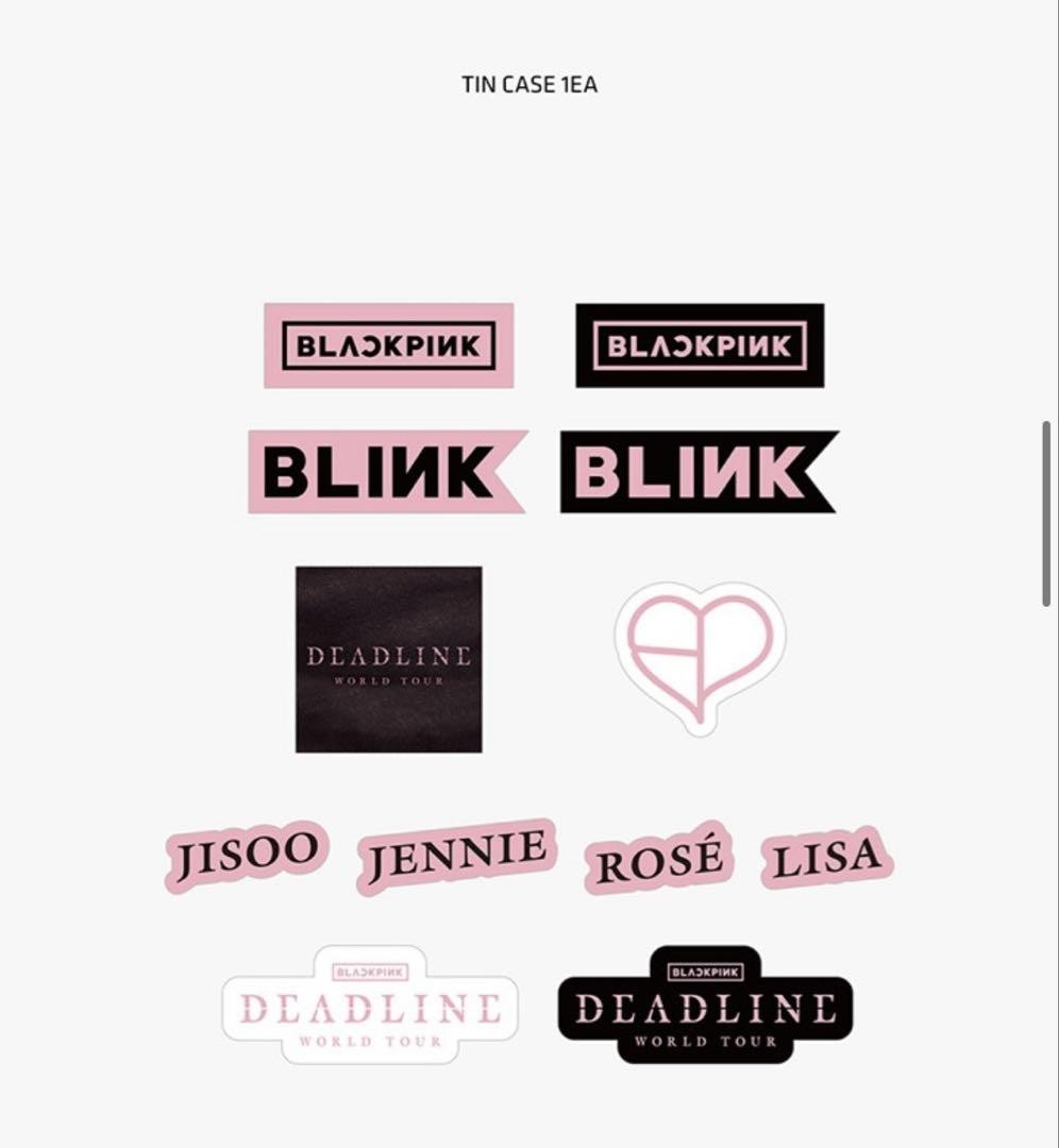 BLACKPINK MUSHINSA DEADLINE ステッカー　6枚　限定 BLACKPINK MUSHINSA DEADLINE ステッカー 6枚 限定 BLACKPINK MUSHINSA