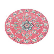 Melamine Plate 28cm Red Tuscany Bohemian Mediterranean Ethnic Style Dinnerware