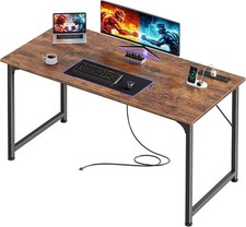 47"x20" Computer Desk w/ Power Outlets USB-C Home Office Gaming Table