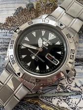 Orologio da uomo Seiko 5 Sports Diver 100m 7S36-00Y0 Automatic Day-Date 23 Je...
