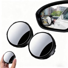 Blind Spot Mirrors 2 Pack, HD Glass Convex Blindspot Mirror with Vacuum