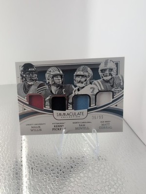 2022 Panini Immac. Collec. Collegiate #IM-8 (36/99) Willis/Pickett/Howell/Corral
