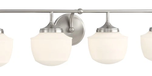 Minka Lavery 2574 Cornwell 4 Light 32"W Vanity Light - Nickel - Picture 7 of 7