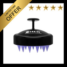 HEETA Scalp Massager with Soft Silicone Bristles for Hair Growth