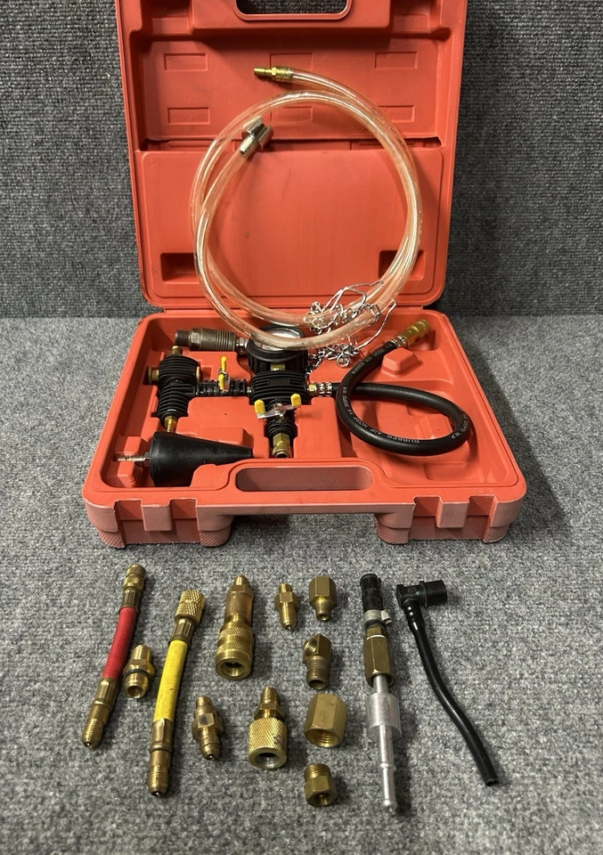 КОМПЛЕКТ ДЛЯ ЗАПРАВКИ ВАКУУМНОЙ ОХЛАЖДАЮЩЕЙ ЖИДКОСТИ РАДИАТОРА — инструменты для автосервиса — пневматический инструмент - Изображение 2 из 4