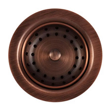 Sinksense Kitchen Sink Basket Strainer Drain with Post Style Basket in Antique C