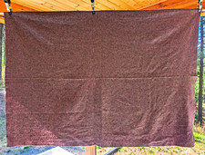 Wool Speckled Throw Blanket Brown/Multicolor Reversible 78x54