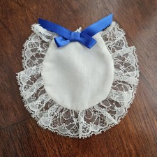 American Girl Felicity Doll Pinner Cap Hat Christmas Gown Dress Bow White Lace