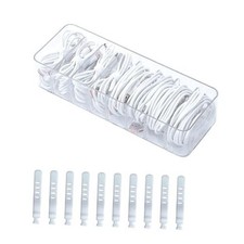 Clear Cable Cord Organizer Box, Adjustable Desk Drawer Storage Case for 1 Pack