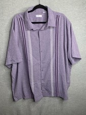 Cafe Luna Mens Short Sleeve Casual Button Dow...