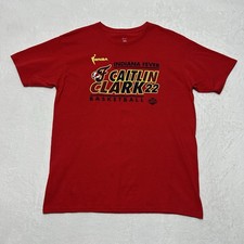 WNBA Caitlin Clark #22 Indiana Fever Bet On Women Red T Shirt Size Large