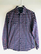 Banana Republic Shirt Men's Size S Lavender Purple Striped Slim Fit Button Down