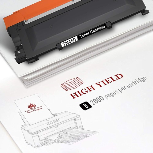 2x High Yield TN450 TN-450 Toner for Brother HL-2220 2230 2280DW IntelliFax-2840 - Bild 3 von 7