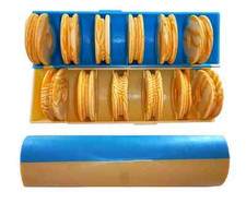 scatola PORTA FINALI CON AVVOLGILENZA TONDE FINALI SURF CASTING AMI LEGATI  