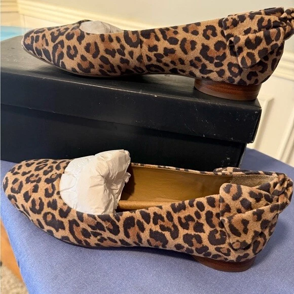 NWT Bernardo Brown and Black Leopard Print Flats - Image 3 of 4