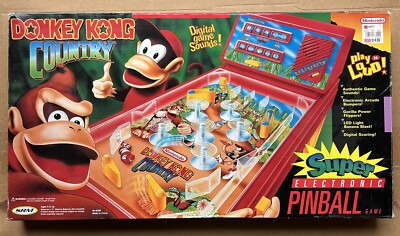 1995 Nintendo Donkey Kong Country Super Electronic Pinball Game Unopened Box