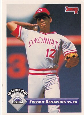1993 Donruss #746 Freddie Benavides  Cincinnati Reds + (Yes 3 Free Mystery Cards