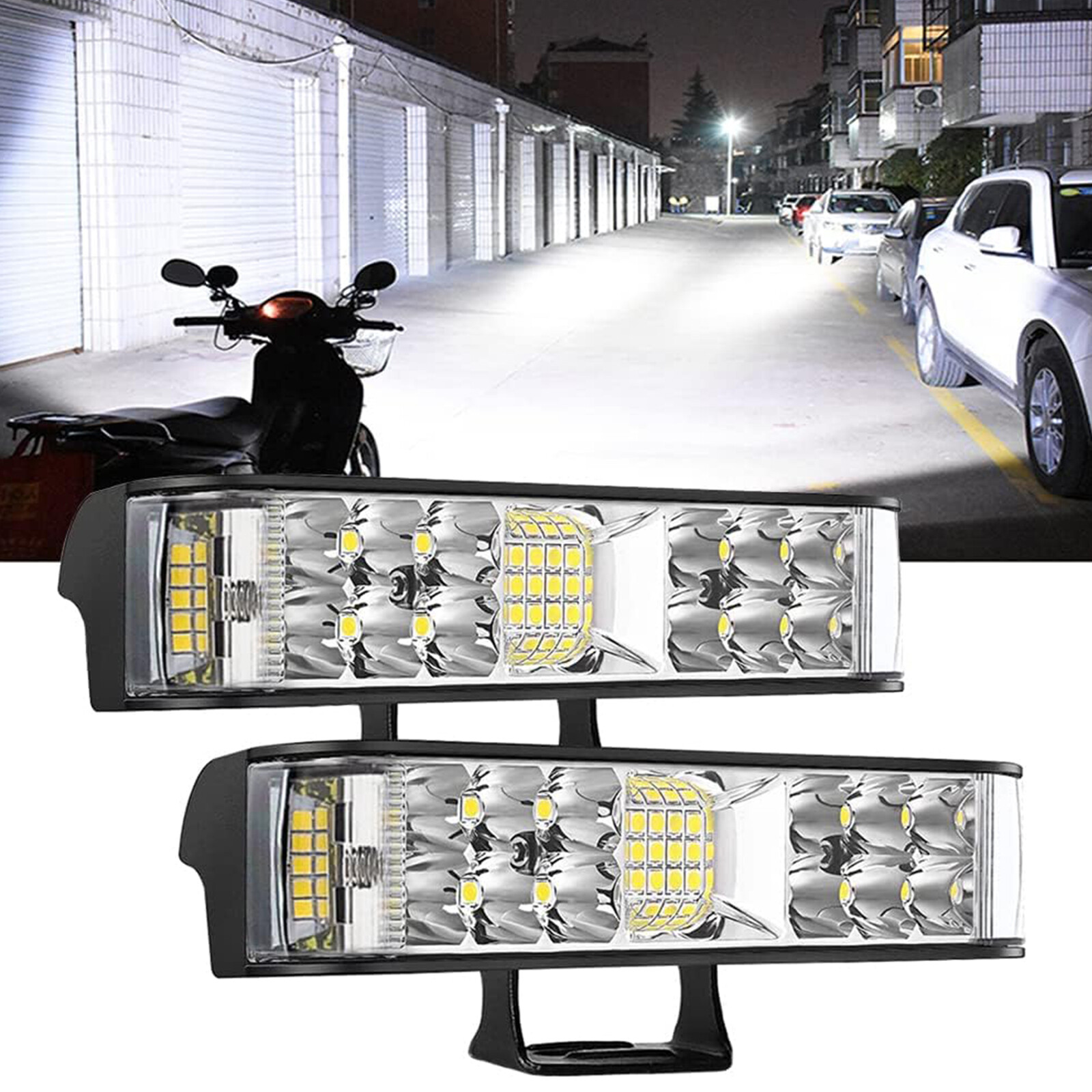 7 inch Led Pods Light Bar Truck ATV Boat Motorcycle Headlight Bar Lighting Kit;