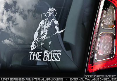 Bruce Springsteen 'THE BOSS' - Car Window Sticker -Rock Music E Street ...