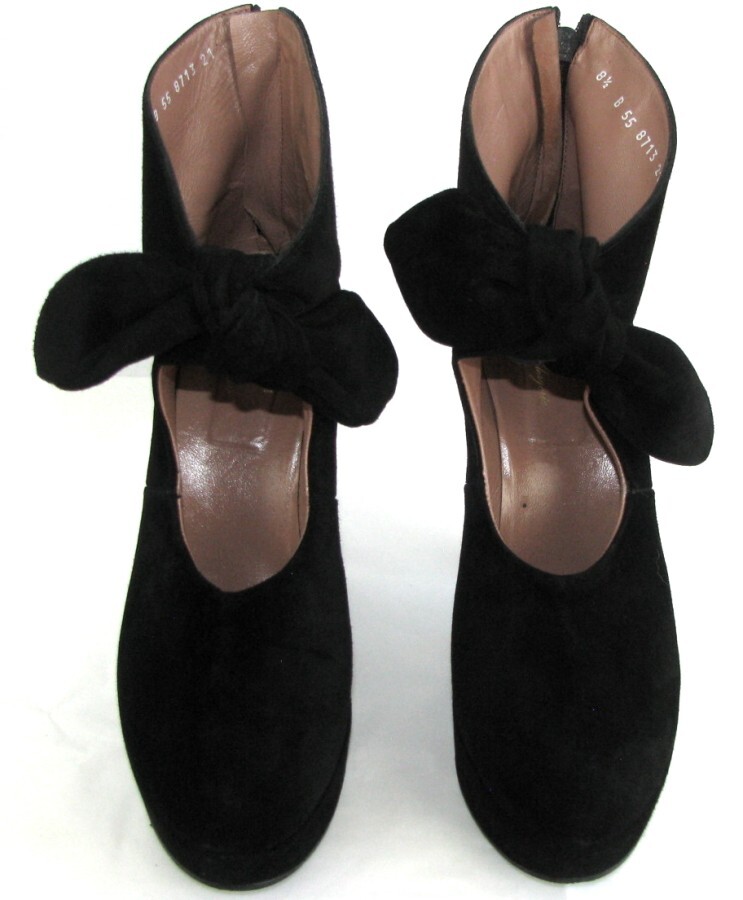 Bottines Denise 900 Robert Clergerie En Cuir Daim Noir - Taille 40 - Excellent état - Talon Haut