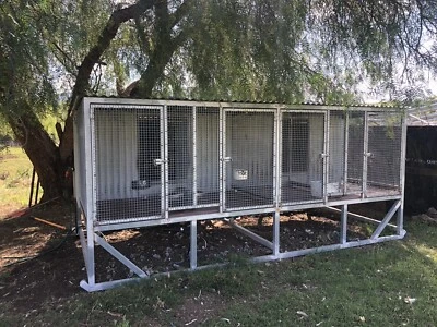 raised dog pen