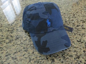 blue camo hat