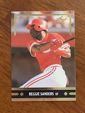 1991 Leaf Gold Rookies #BC10 - Reggie Sanders, Cincinnati Reds - Mint