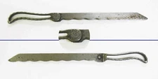 c1890? Early Form FREMONT OHIO BAKER'S BREAD KNIFE Marked "PAT FREMONT O"