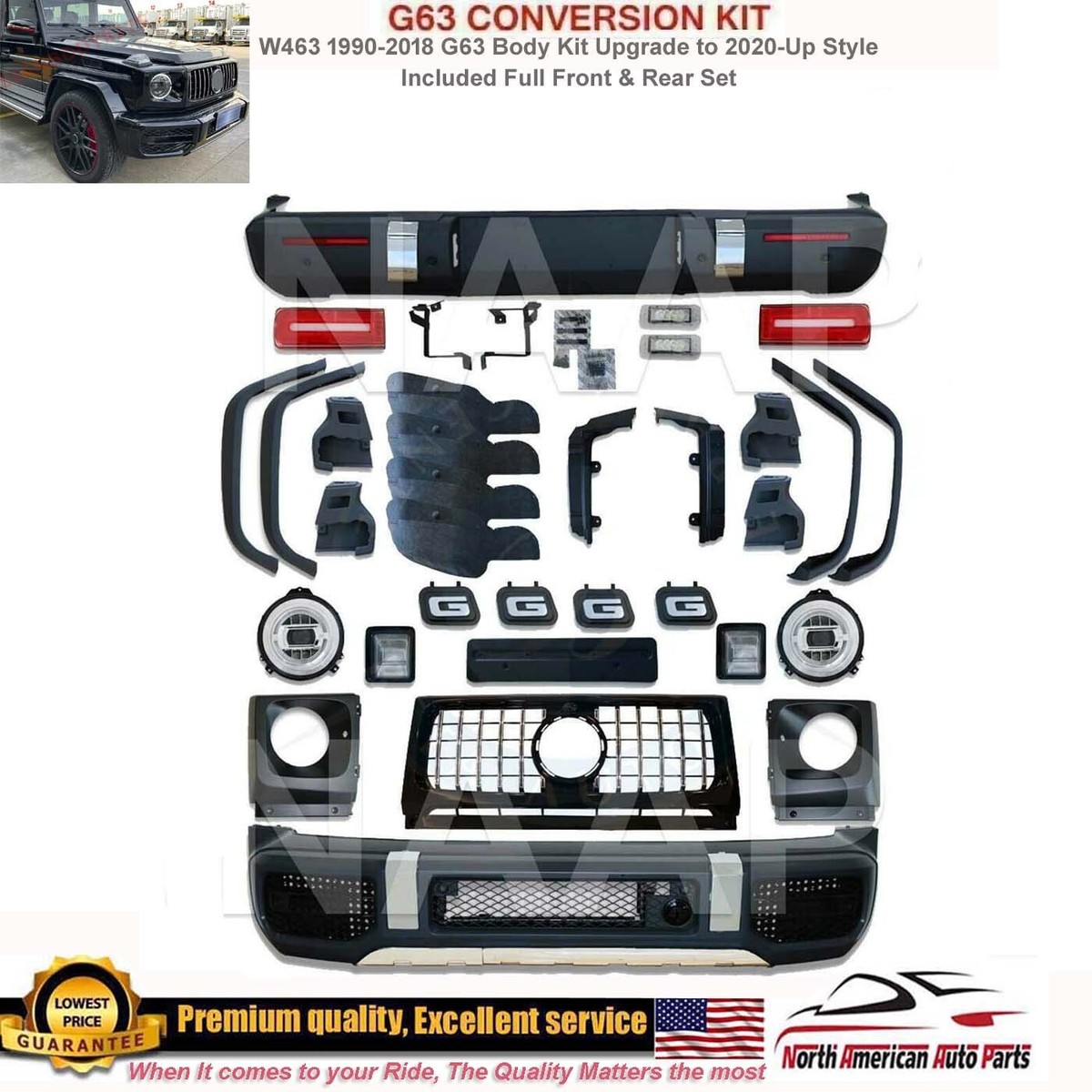 G63 Body Kit Full Conversion 2022+ STYLE Bumper Facelift Upgrade