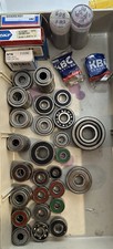 Bearing assortment,60 mainly sealed new bearings, different sizes/ brands.