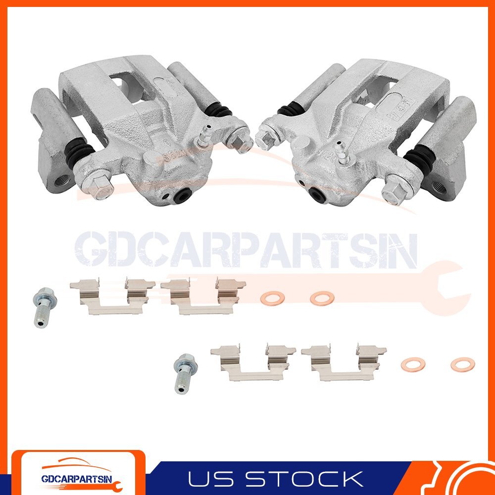 Upgraded 2X Rear Brake Calipers with Bracket Kit for 2014-2015 Nissan Rogue Select