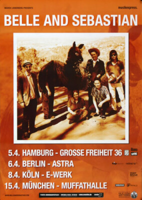 Belle and Sebastian - Write About Love, Tour 2011 | Konzertplakat | Poster