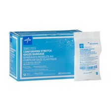 Sterile Conforming Stretch Gauze Bandages 1" x 75", Case